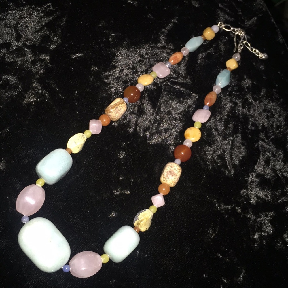 Gorgeous Genuine Gemstone 925 Necklace